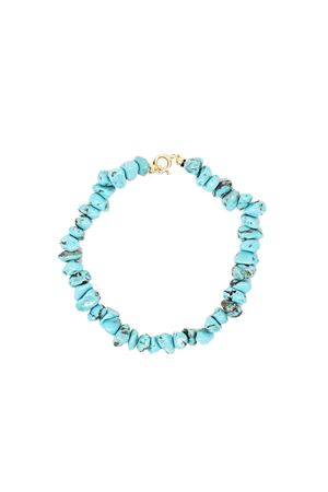 Natural turquoise bracelet with gold closure Don Alfonso Gioielli | AL232TURCHESE